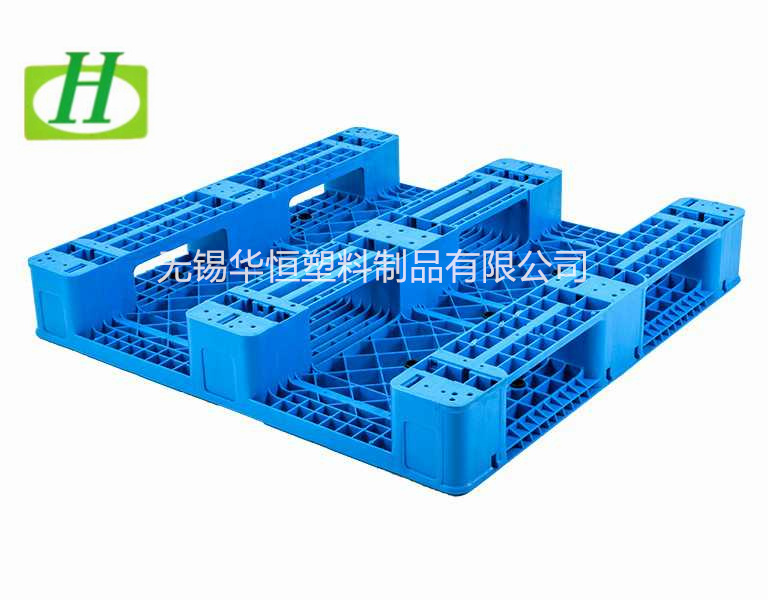 1010网格川字塑料仓库托盘  