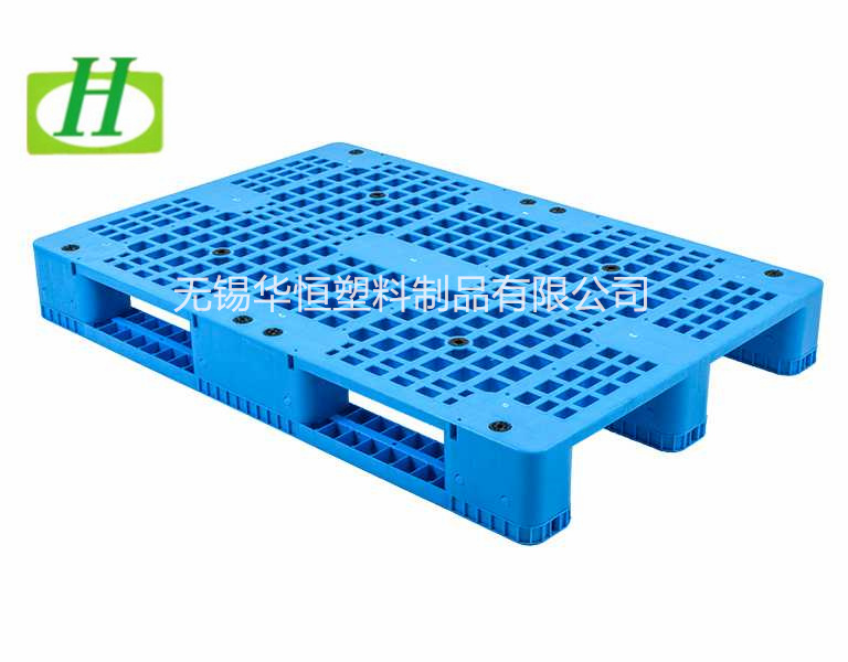1208网格川字仓储塑料托盘  