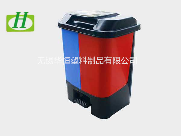 40L塑料垃圾桶双桶  