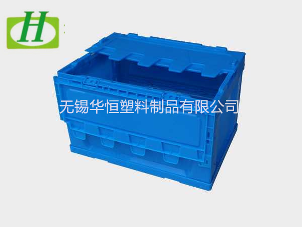 530-330塑料内倒式折叠周转箱  