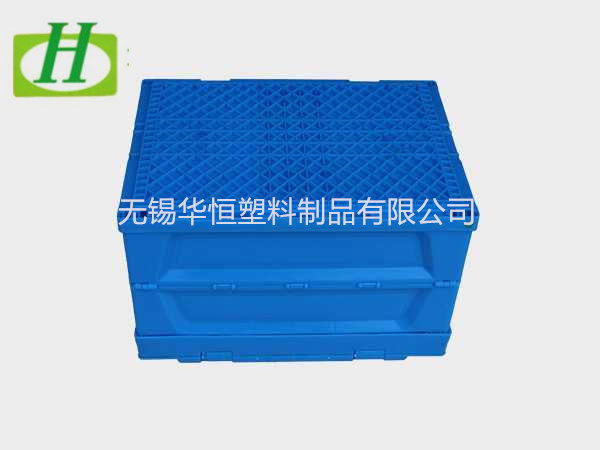 530-330塑料内倒式折叠周转箱  