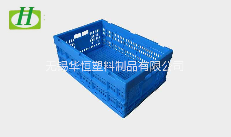 600-240塑料内倒式折叠周转筐  