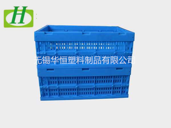 600-240塑料内倒式折叠周转筐  