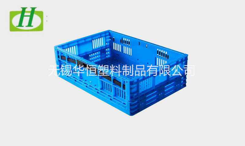 600-180塑料折叠周转筐  