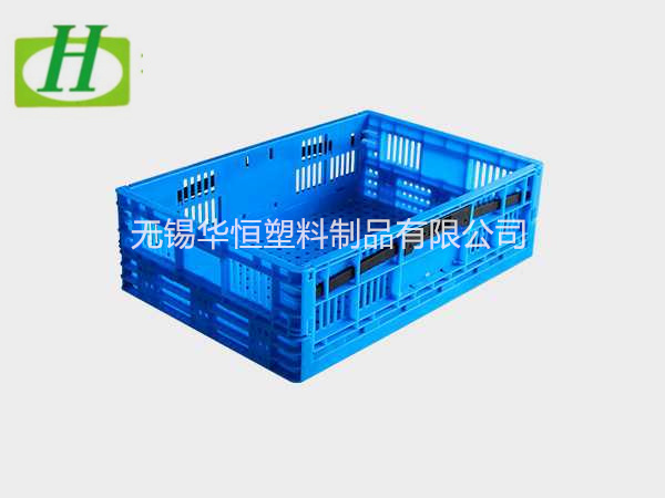 600-180塑料折叠周转筐  